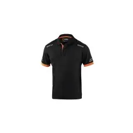 Polo tecnico 180 gr negro / naranja fluor talla 3xl sparco