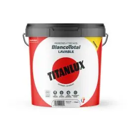 Pintura plastica interior exterior blanco total mate 4 l blanco titanlux