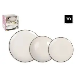 Vajilla 12pcs stoneware monaco anllo la mediterranea