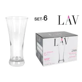 Vaso pack 6uds sor 38cl cerveza lav