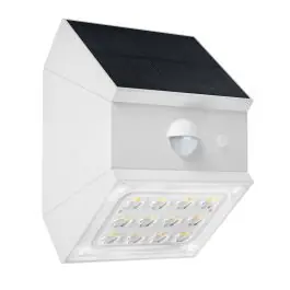 Aplique led solar blanco detector de movimiento cct 230lm ip65 xanlite