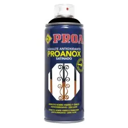 Esmalte antioxidante spray proanox satinado 400 ml negro