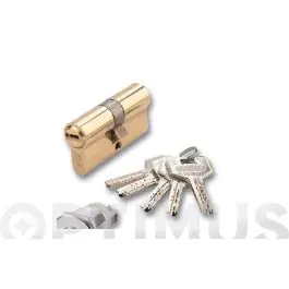 Cilindro seguridad ds15 leva larga 30-30 mm, cromo mate, 5 llaves ezcurra