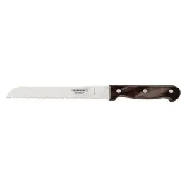 Cuchillo panero polywood castaño 18cm tramontina