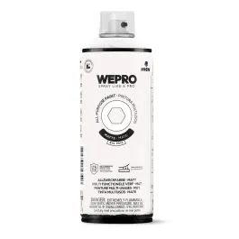 Pintura spray mtn wepro solvent mate 400 ml blanco iglu montana
