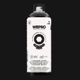 Pintura spray mtn wepro water brillante 400 ml negro cosmos montana