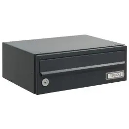 Buzon horizontal slim comunidad interior antracita 12x34,5x25cm arregui