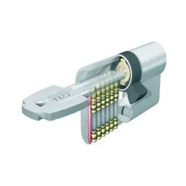 Cilindro t60 leva larga 30-30 laton, 5 llaves tesa