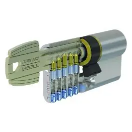 Cilindro te5 leva corta 30-30 niquel, 3 llaves tesa