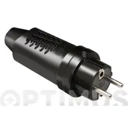 Clavija bipolar 16a goma negro ip44 famatel
