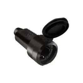 Base bipolar 16a goma negro ip44 famatel