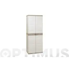 Armario escobero titanium 176x70x44 cm tes