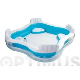 Piscina hinchable con asientos 882l 229x229x66cm intex