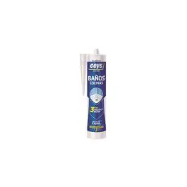 Silicona cocinas y baños 280 ml blanco ceys