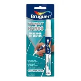 Rotulador marcador juntas azulejos 7 ml blanco bruguer