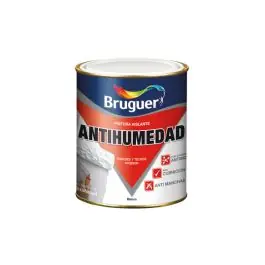 Pintura antihumedad mate 4 l blanco bruguer