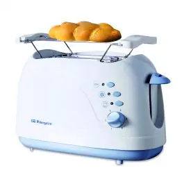 Tostador dos ranuras cortas orbegozo 750w