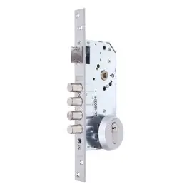 Cerradura seguridad r100b entrada 50mm escudo e300 30-30 cromada tesa