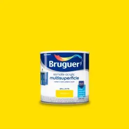 Esmalte acrylic brillante 250 ml amarillo limon bruguer