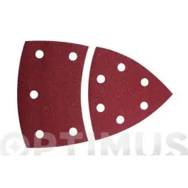 Lija delta adherente madera metal gr 80 10 uds 95 mm + base wolfcraft
