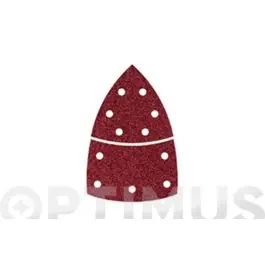 Lija delta adherente madera metal gr 120 10 uds 95 mm + base wolfcraft