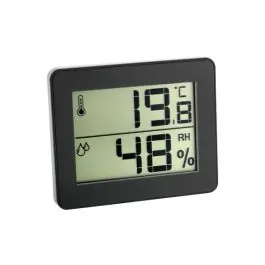 Termometro higrometro reloj digital 30.5027.01 negro tfa