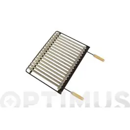 Parrilla barbacoa inox 60x41 cm imex el zorro