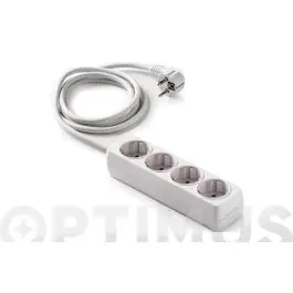 Base multiple eco sin interruptor 4 tomas 1.5mt famatel