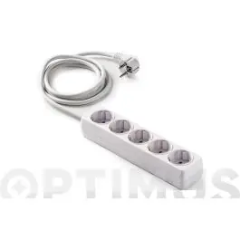 Base multiple eco sin interruptor 5 tomas 1.5mt famatel