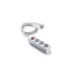 Base multiple eco con interruptor blanca 3 tomas 1,5 mt famatel