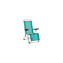 Sillon relax playa multiposicion pata cerrada aluminio fibreline azul alco