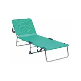 Cama playa multiposicion con asa aluminio fibreline azul alco