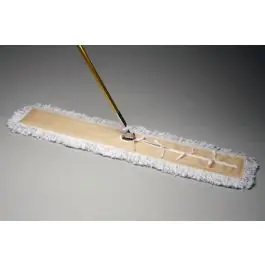 Mopa algodon / poliester con mango aluminio y pinza 120 cm universal