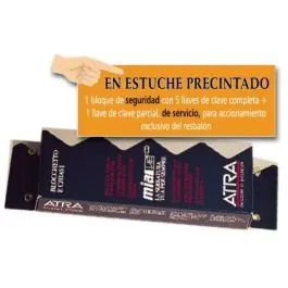 Bloque seguridad cerradura 5010 82mm 5 llaves+1 servicio mia mia-atra