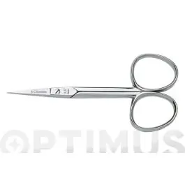 Tijera curva manicura niquelada 4 3 claveles