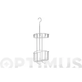 Cesto ducha doble con colgador 22,5 x 9 x 60 cm tatay
