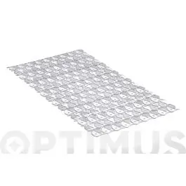 Alfombra de baño 54x54 cm antideslizante con ventosas traslucida tatay