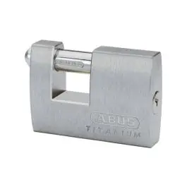Candado rectangular titaluim 82ti monoblock 70 mm aluminio abus