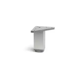 Pata mueble cuadrada aluminio 40x40x100mm anodizada mate rei
