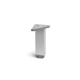 Pata mueble cuadrada aluminio 40x40x150mm anodizada mate rei
