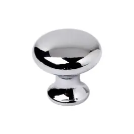 Pomo mueble zamak cromo brillo 25x24mm rei