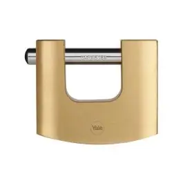 Candado rectangular y114b carbonitrurado yale 90 mm laton