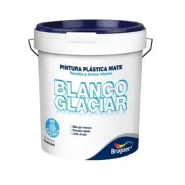Pintura plastica interior blanco glaciar mate 4 l blanco bruguer