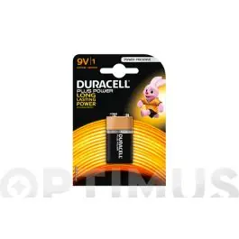 Pila alcalina plus power 6f22-9v-bl.1 duracell