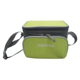 Nevera camping flexible verde y gris 5 l natuur