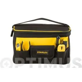 Bolsa herramientas tapa plana 230 x 340 x 250 mm negra stanley