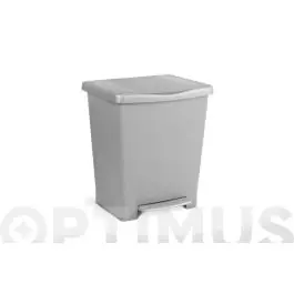 Cubo con pedal milenium 23 l gris 33 x 28 x 39 cm tatay