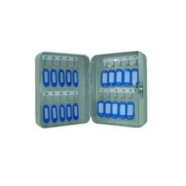 Armario para llaves 20 llaves gris metalico kylate - Vivahogar