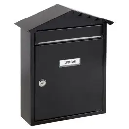 Buzon exterior vertical acero negro arregui