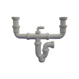 Sifon evacuacion curvo 1 1/2 - 1 1/2 db t-47 hidrotecnoagua